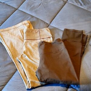 Lululemon leggings (2) One flare leg, one capri